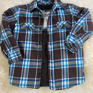 American Eagle 77 Kids Lined Flannel Shacket